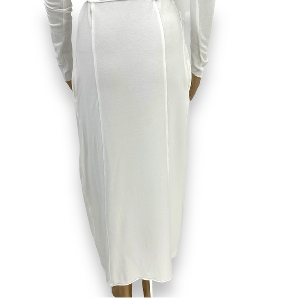 Lunya The Robe Stretch Pima Cotton & Modal Rob White Long Size XS / S Small - Picture 10 of 13